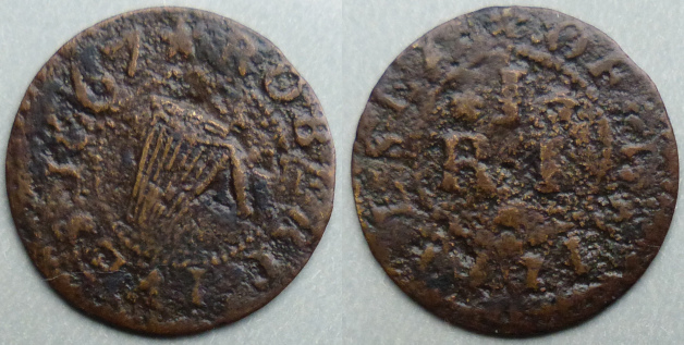 Whittlesey, Robert Ives 1667 farthing Whittlesey, Robert Ives 1667 farthing